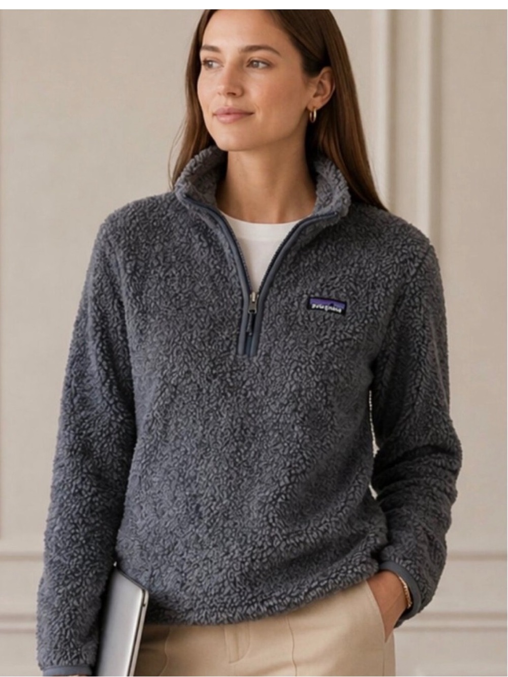 Patagonia Los Gatos Quarter Zip Fleece Pullover. Size Small